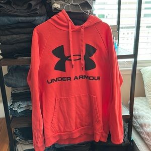 UNDER ARMOUR SWEATER SALMON PINK SIZE LG (LARGE)